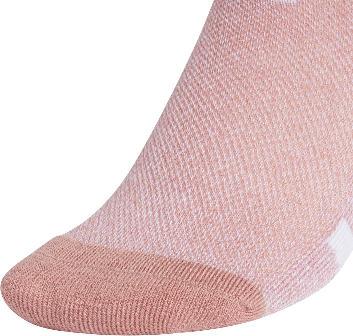 imageadidas Unisex Kids No Show Socks for Boys and Girls 6Pack Athletic Cushioned Low Profile Below AnkleWarm Clay PinkWonder BeigePreloved Fig PurpleGirls