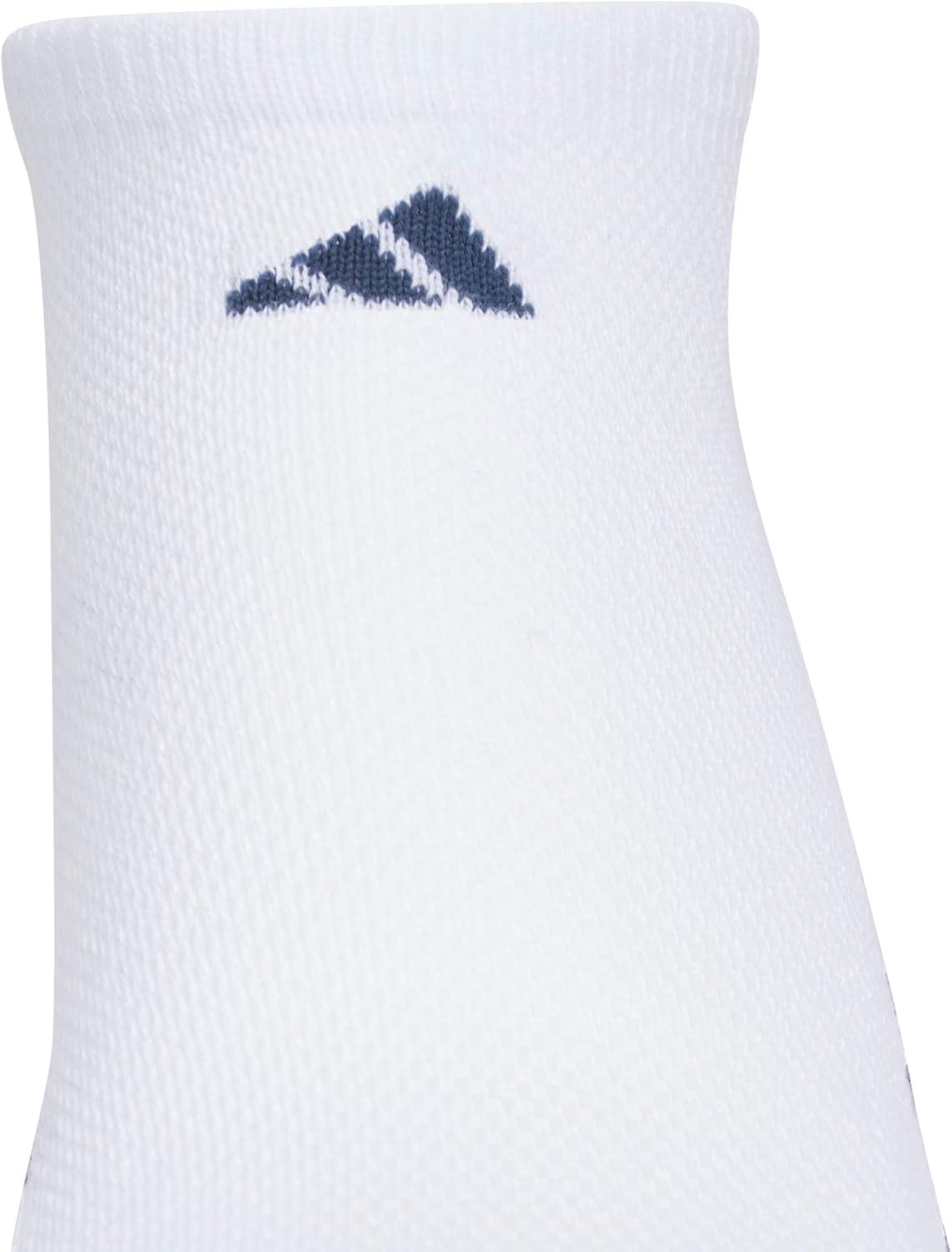 imageadidas Unisex Kids No Show Socks for Boys and Girls 6Pack Athletic Cushioned Low Profile Below AnkleWhitePure Teal GreenMineral Blue