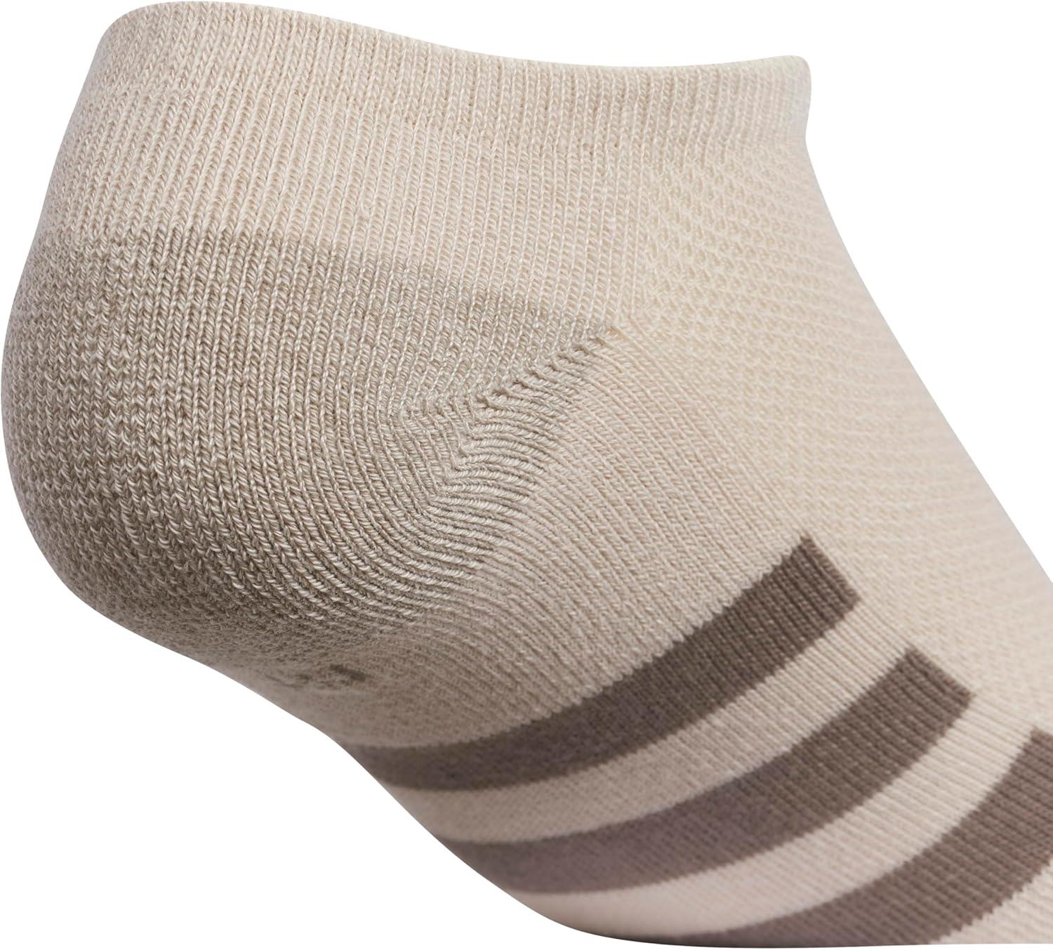 imageadidas Unisex Kids No Show Socks for Boys and Girls 6Pack Athletic Cushioned Low Profile Below AnkleWonder BeigeCool Light HeatherEarth Strata Brown