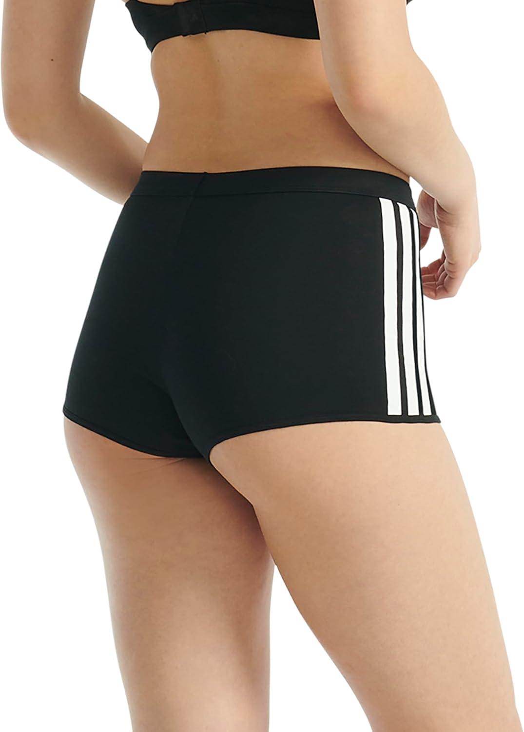 imageadidas womens 3 Stripes Active Essentials Cotton Shortie UnderwearBlack
