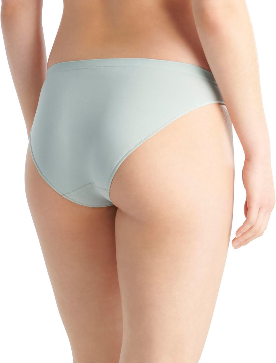 imageadidas womens Active Seamless Ultimate Stretch Bikini Underwear 3packBlackWonder SilverClear Pink