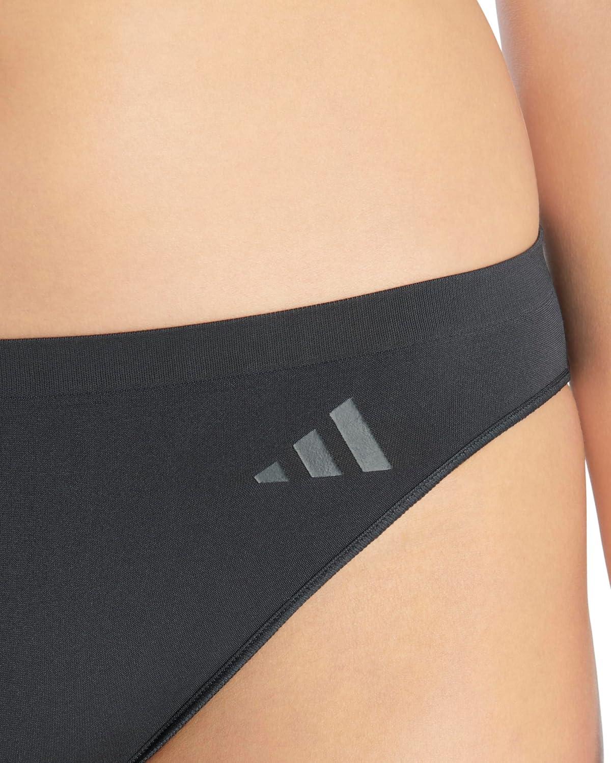 imageadidas womens Active Seamless Ultimate Stretch Bikini Underwear 3packNight IndigoToasted AlmondVelvet Tone