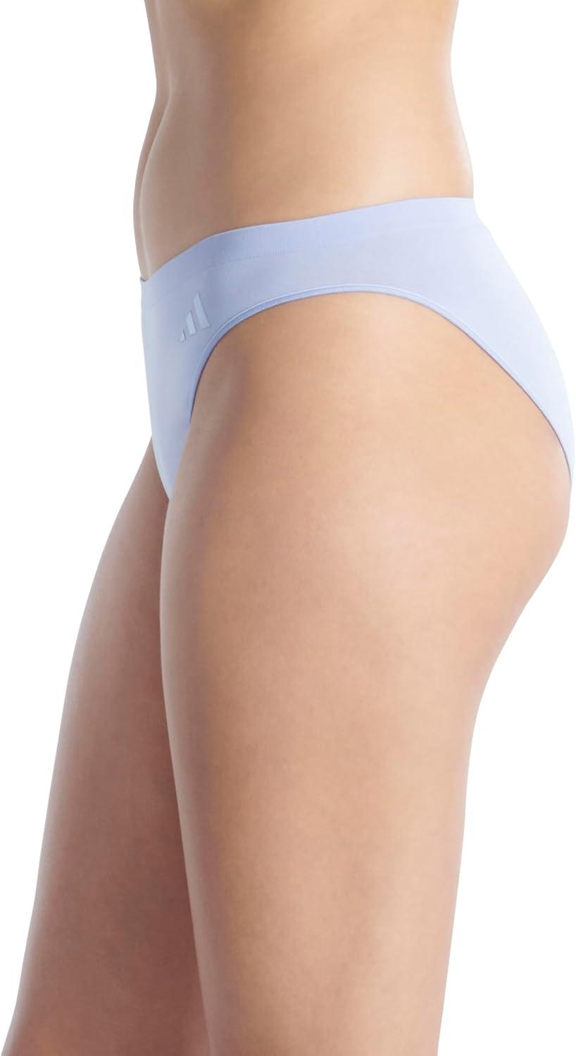 imageadidas womens Active Seamless Ultimate Stretch Bikini Underwear 3packNight IndigoToasted AlmondVelvet Tone