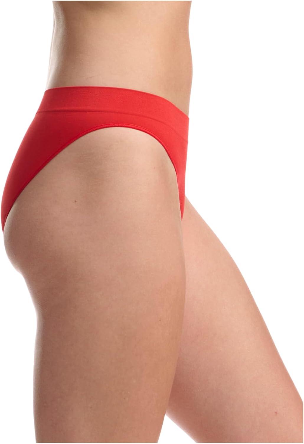 imageadidas womens Seamless Bikini Underwear MultipackBlack With StripesHeather GreyVivid Red