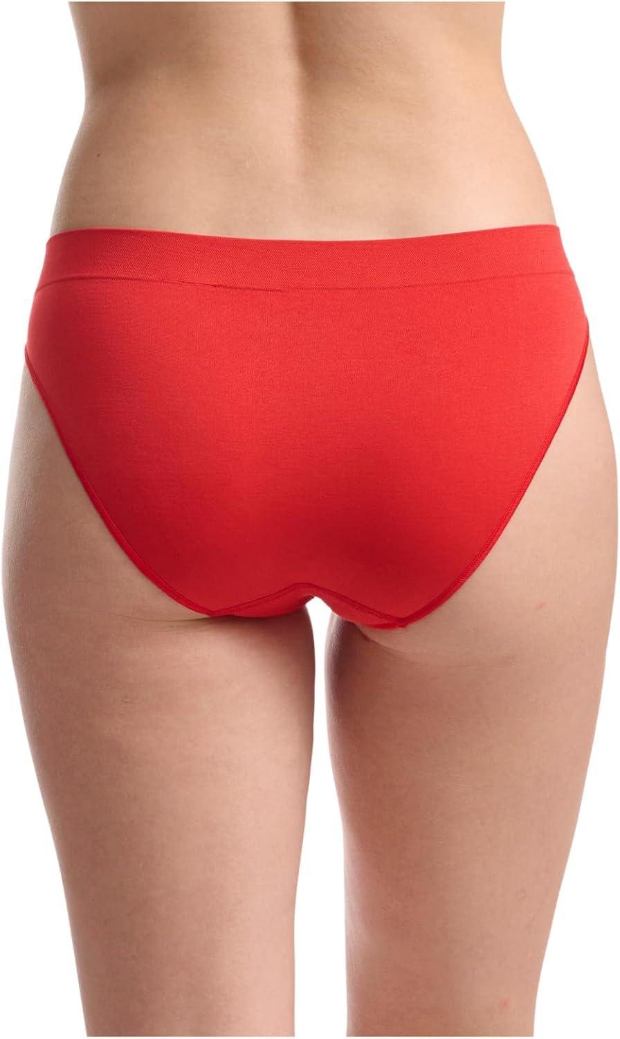 imageadidas womens Seamless Bikini Underwear MultipackBlack With StripesHeather GreyVivid Red