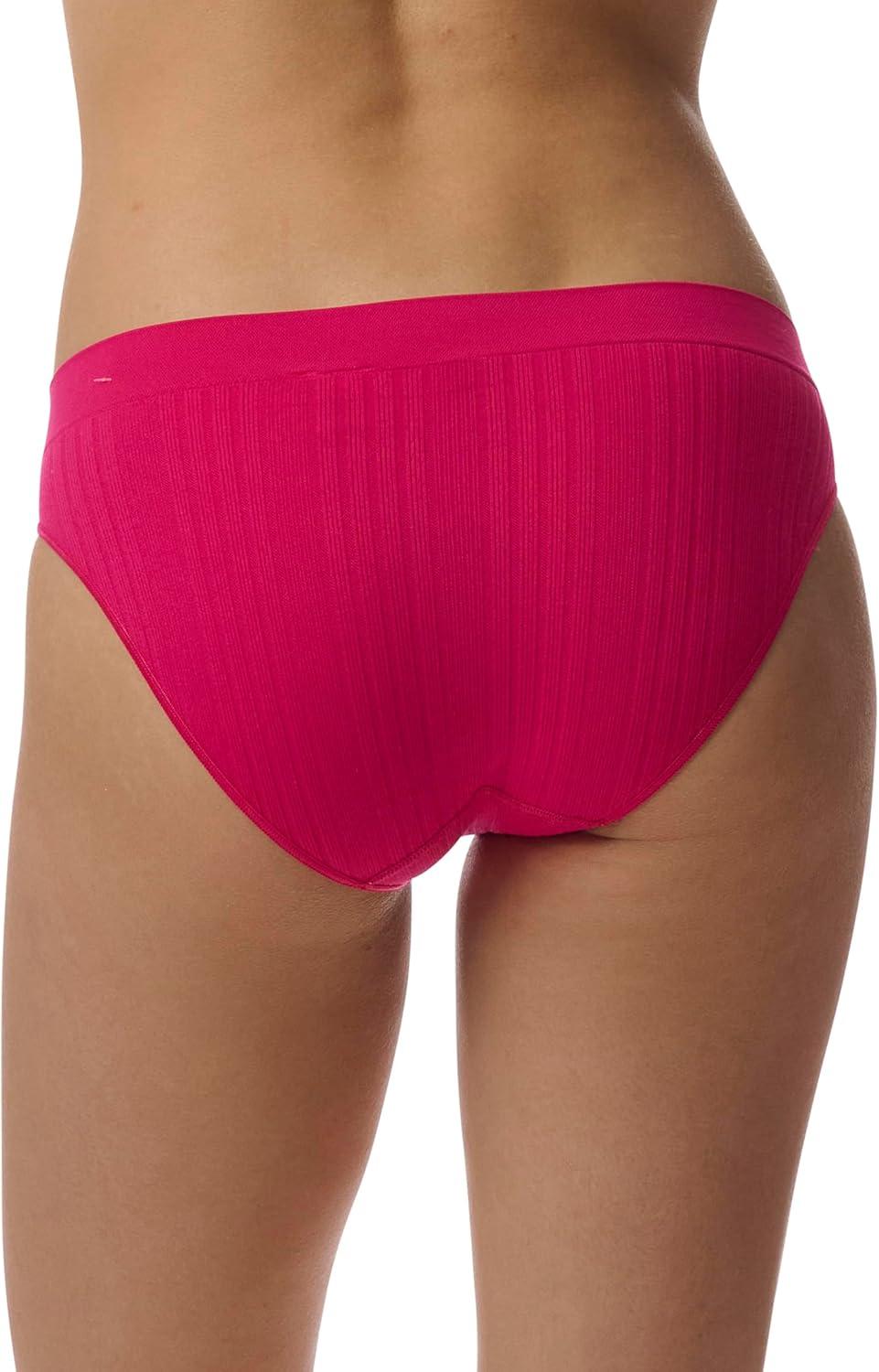 imageadidas womens Seamless Bikini Underwear MultipackReal Magenta RibbedBlackPeach WhipLucid Pink RibbedHeather GreyShadow Violet