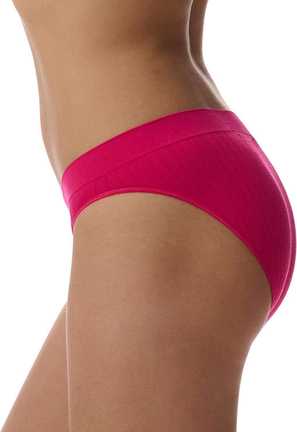 imageadidas womens Seamless Bikini Underwear MultipackReal Magenta RibbedBlackPeach WhipLucid Pink RibbedHeather GreyShadow Violet