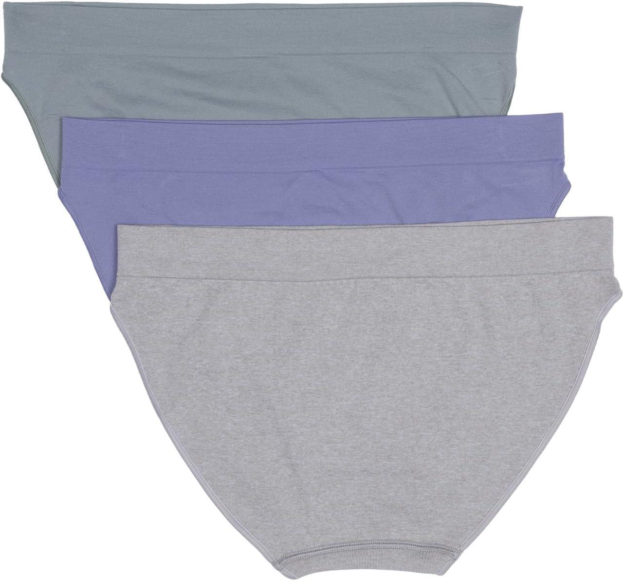 imageadidas womens Seamless Bikini Underwear MultipackSilver VioletHeather GreySilver Green