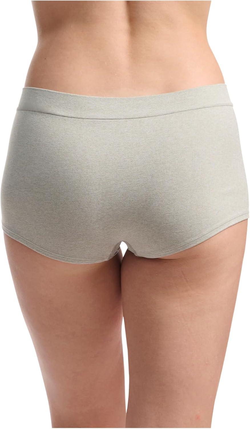 imageadidas womens Seamless Boyshort Underwear MultipackPink HeatherBlackHeather Grey