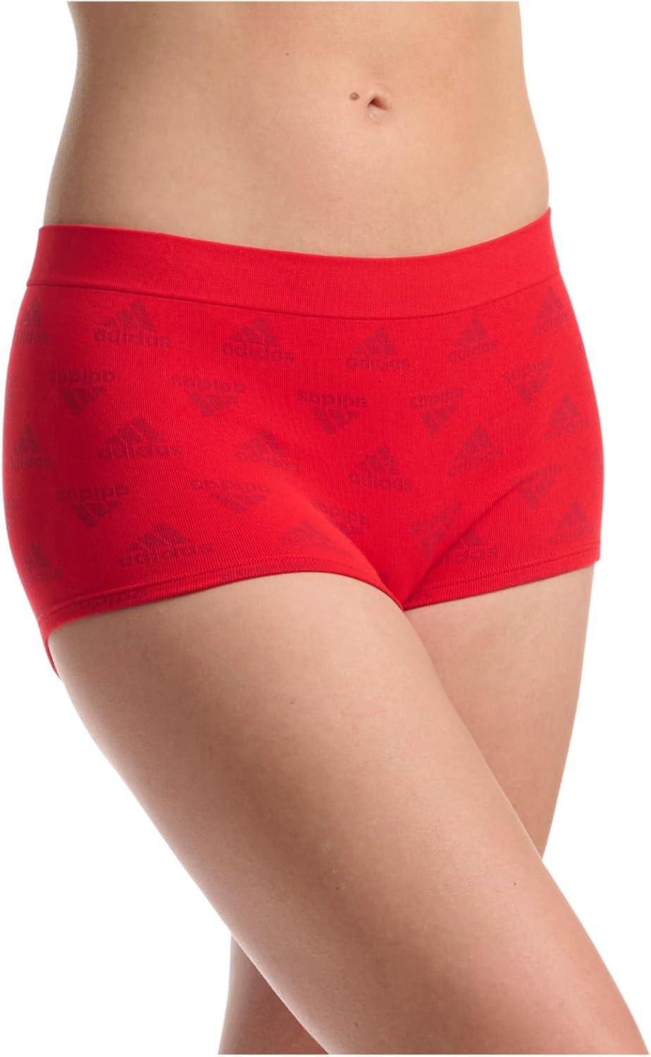 imageadidas womens Seamless Boyshort Underwear MultipackPulse Blue JacqHeather GreyWhite