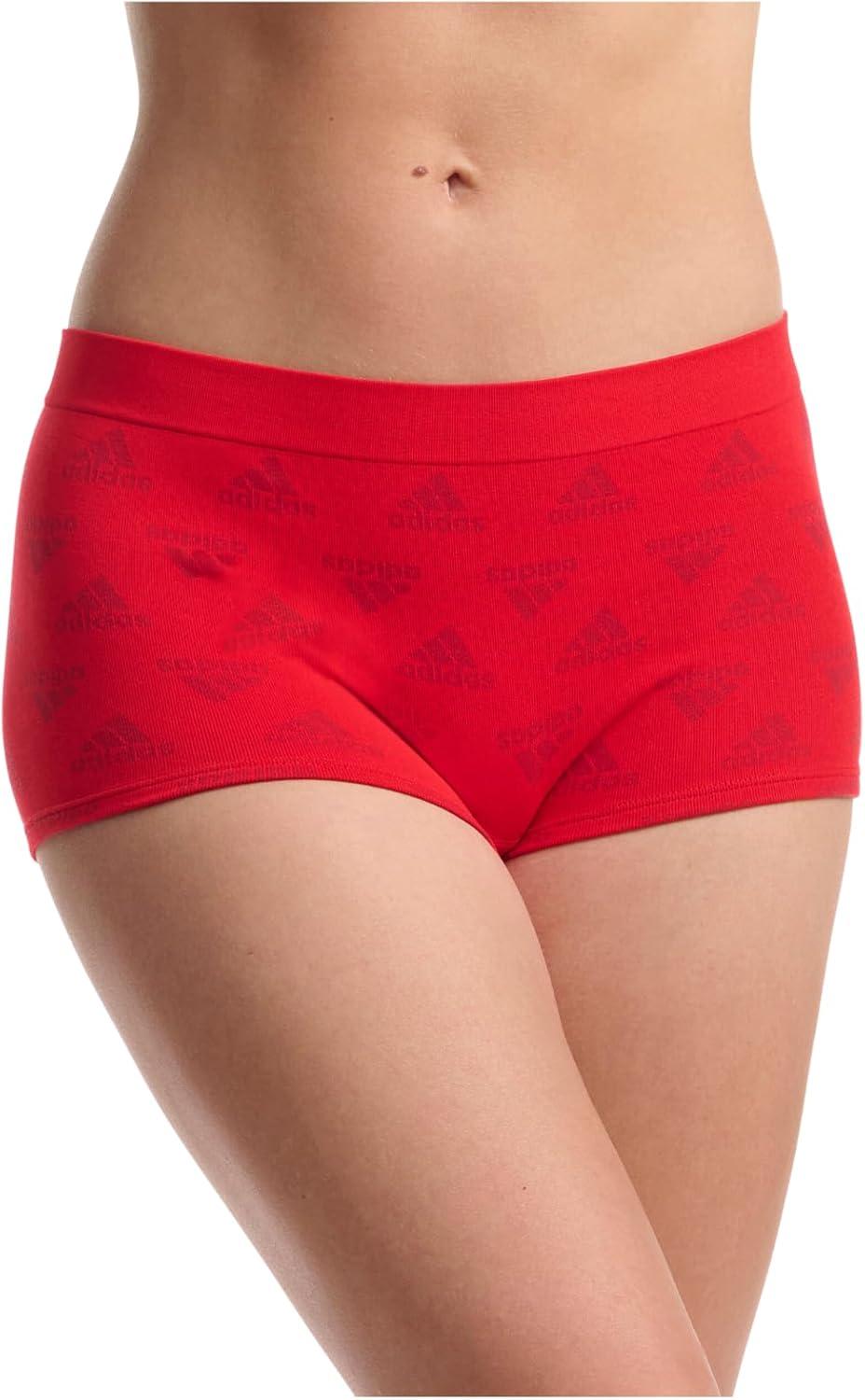 imageadidas womens Seamless Boyshort Underwear MultipackPulse Blue JacqHeather GreyWhite