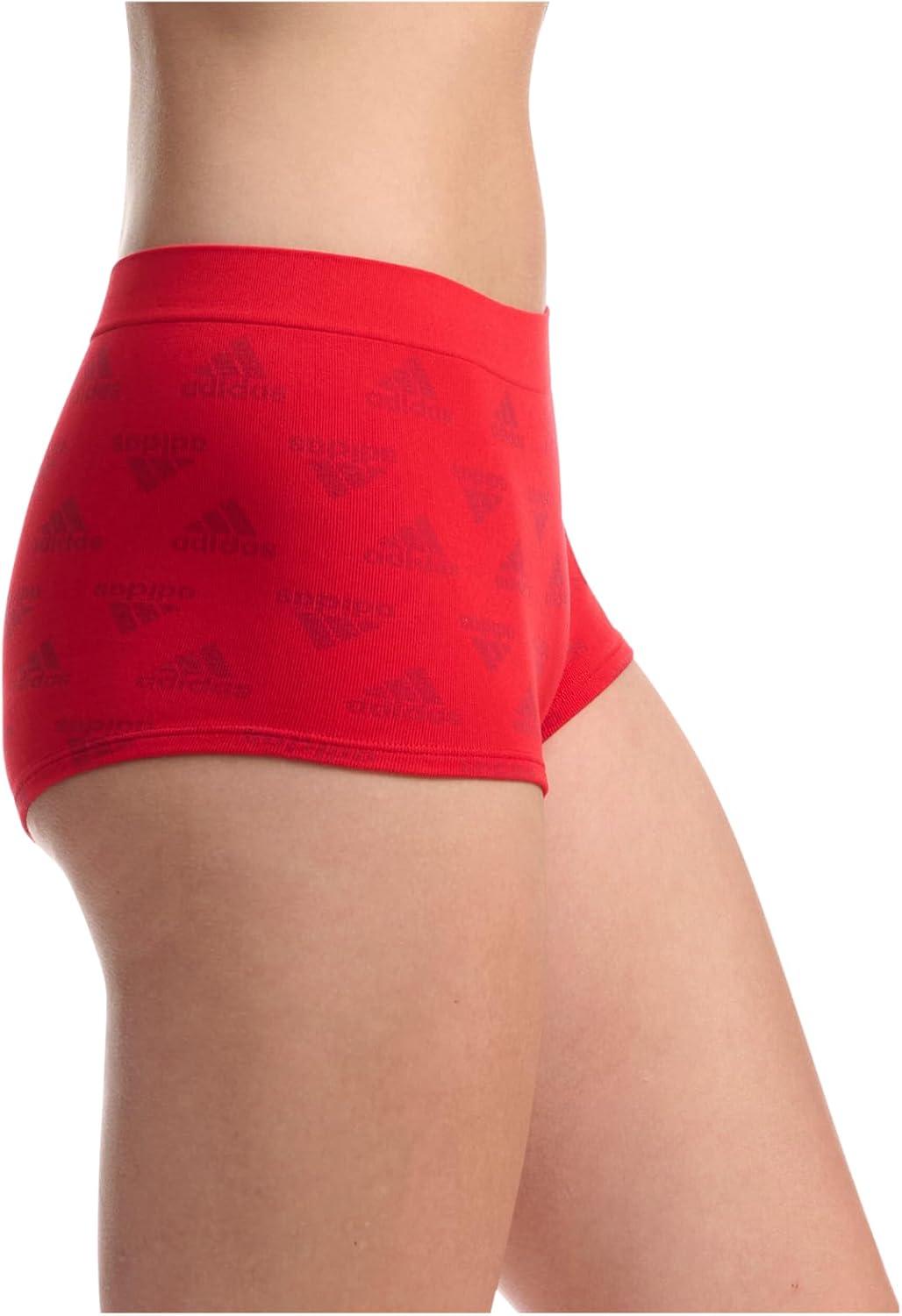 imageadidas womens Seamless Boyshort Underwear MultipackPulse Blue JacqHeather GreyWhite