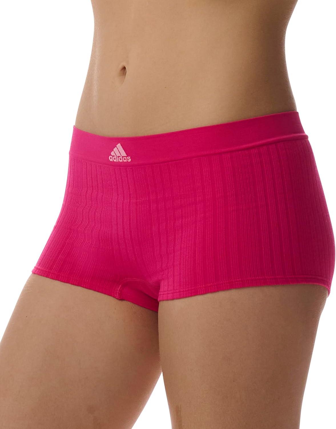 imageadidas womens Seamless Boyshort Underwear MultipackWonder Orchid FishnetWhiteWonder Mauve