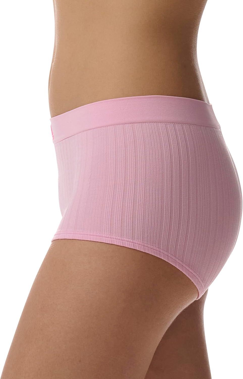 imageadidas womens Seamless Boyshort Underwear MultipackWonder Pink RibbedWhiteViolet Tone