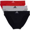Black With Stripes/Heather Grey/Vivid Red
