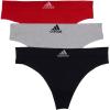 Black With Stripes/Heather Grey/Vivid Red