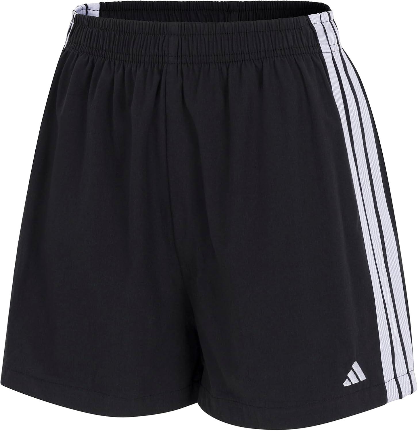 imageAdidas Womens 3 Stripes Active Essentials Cotton Boxer Short BottomBlack