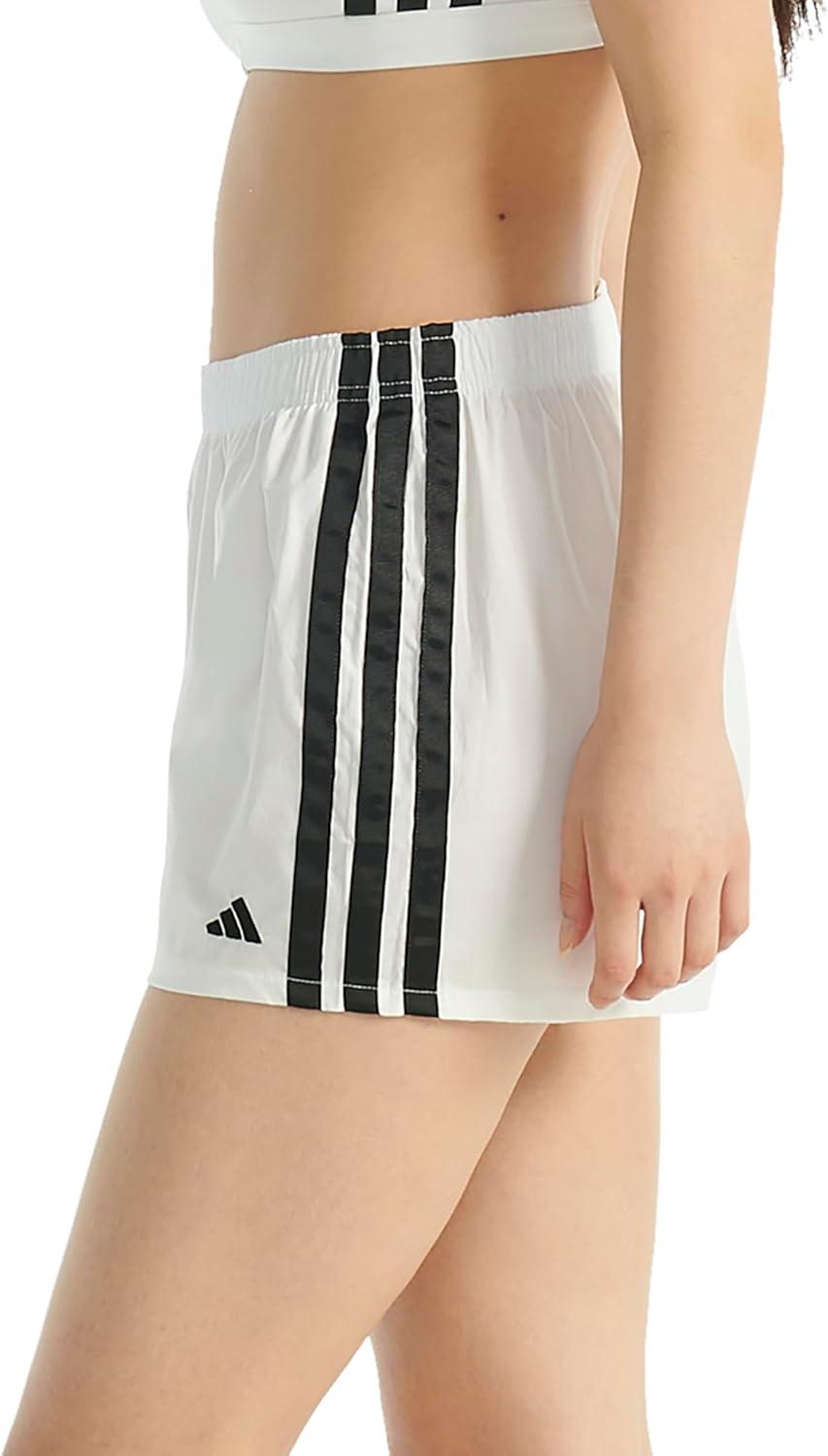 imageAdidas Womens 3 Stripes Active Essentials Cotton Boxer Short BottomWhite