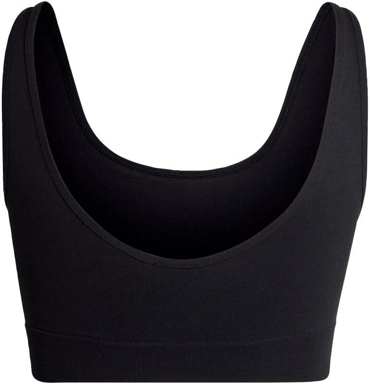 imageAdidas Womens Micro 720 Seamless Scoop Lounge Bra with Removable CookiesBlack