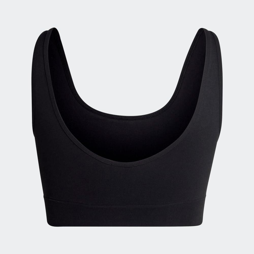 imageAdidas Womens Micro 720 Seamless Scoop Lounge Bra with Removable CookiesBlack