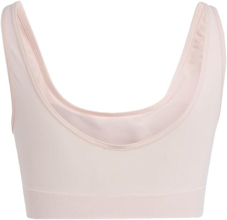 imageAdidas Womens Micro 720 Seamless Scoop Lounge Bra with Removable CookiesPeach Whip