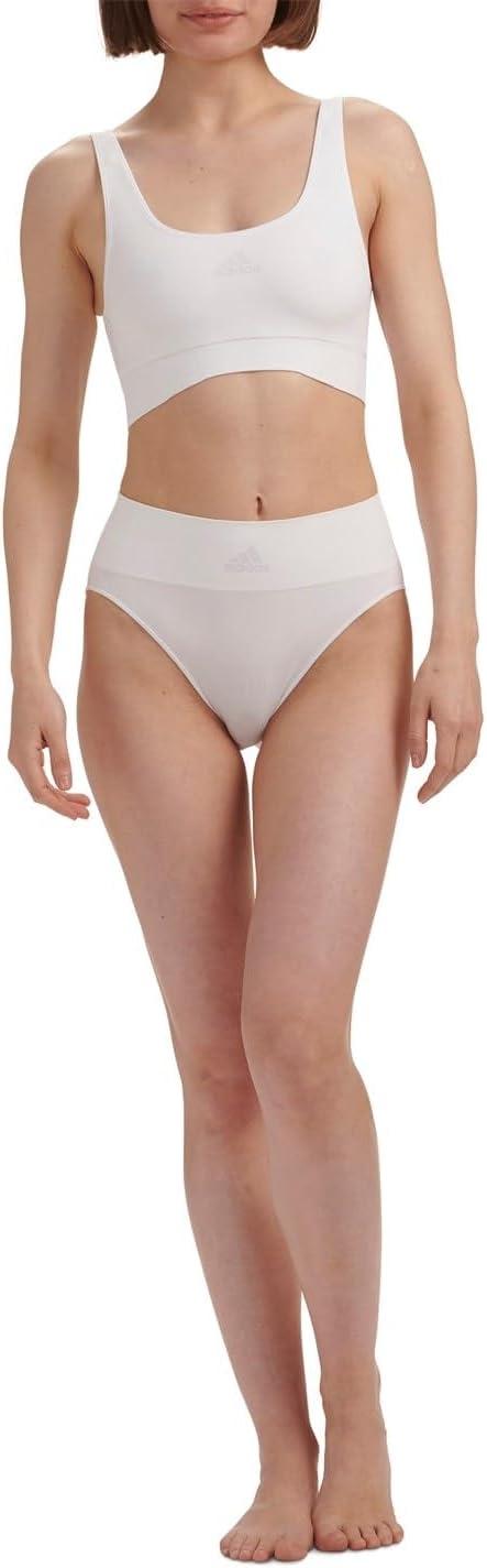imageAdidas Womens Micro 720 Seamless Scoop Lounge Bra with Removable CookiesWhite