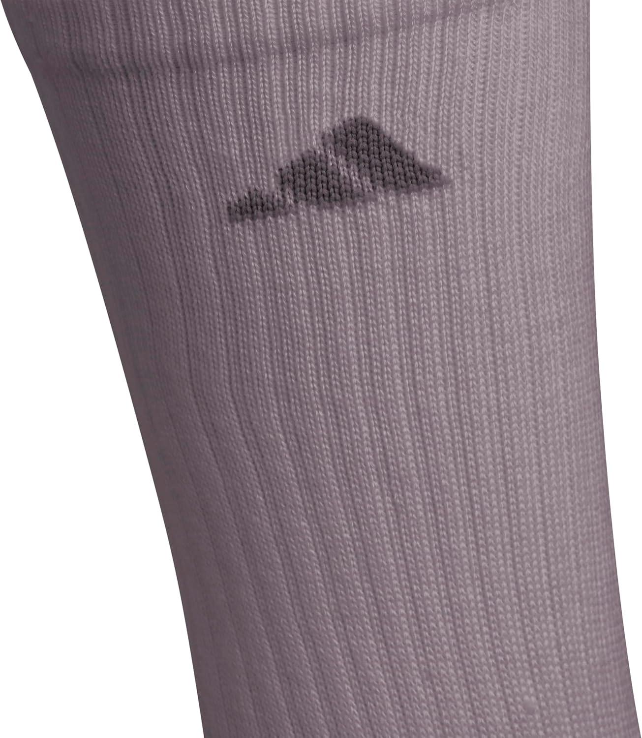 imageadidas Womens Athletic Cushioned Crew Socks 6Pack Durable MoistureWicking Cushioned Arch Support Socks for WomenPreloved Fig PurpleClear Onix GreyWhite