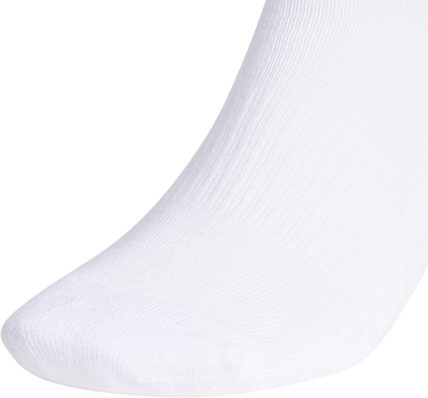 imageadidas Womens Athletic Cushioned Crew Socks 6Pack Durable MoistureWicking Cushioned Arch Support Socks for WomenWhiteBlackWhite