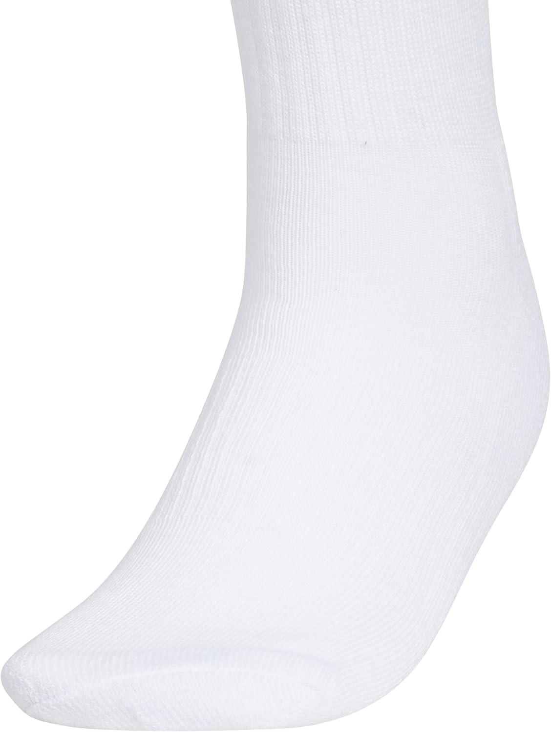 imageadidas Womens Athletic Cushioned Crew Socks 6Pack Durable MoistureWicking Cushioned Arch Support Socks for WomenWhiteClear Sky BlueBliss Lilac Purple