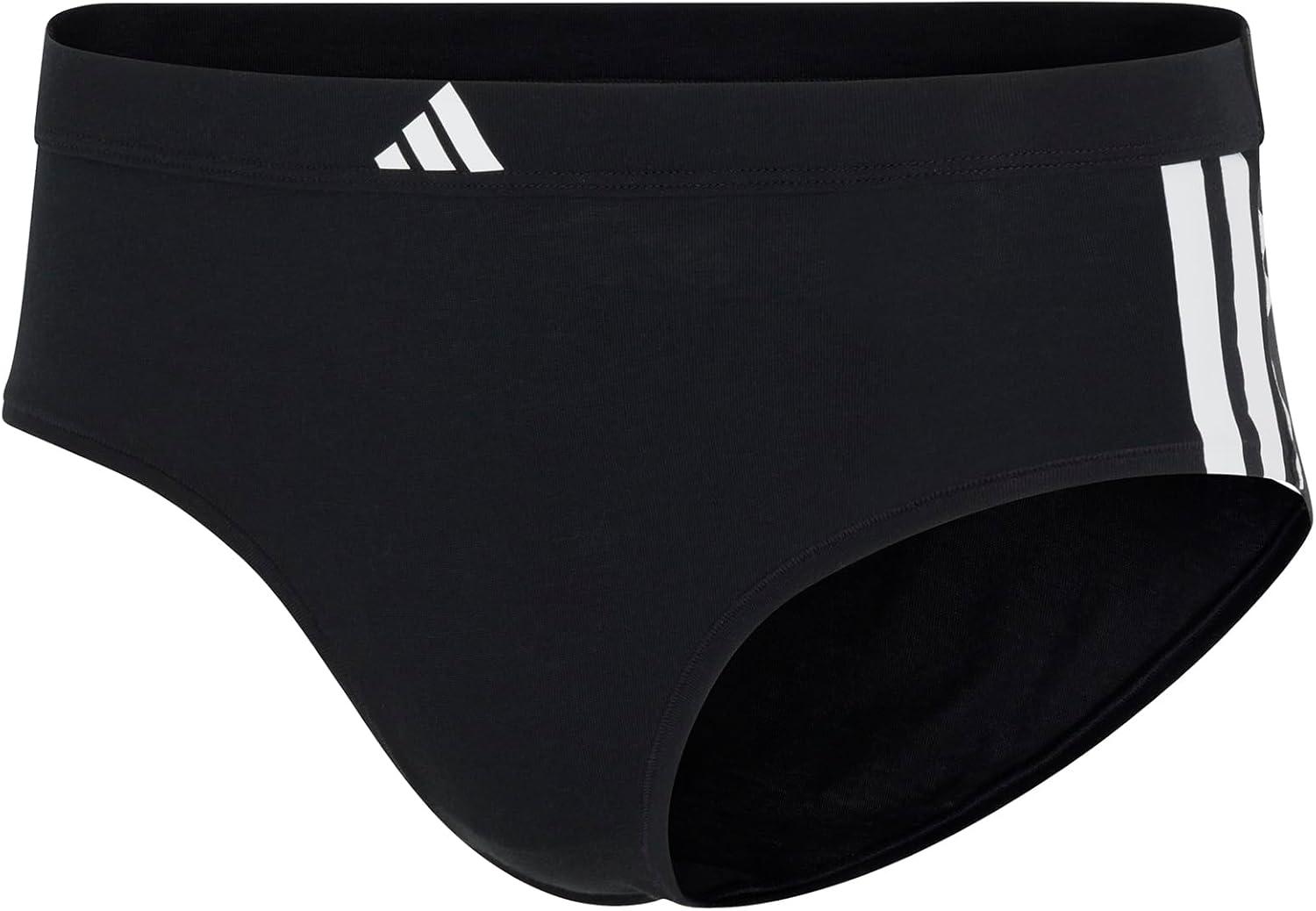 imageadidas womens 3 Stripes Active Essentials Cotton Hipster UnderwearBlack