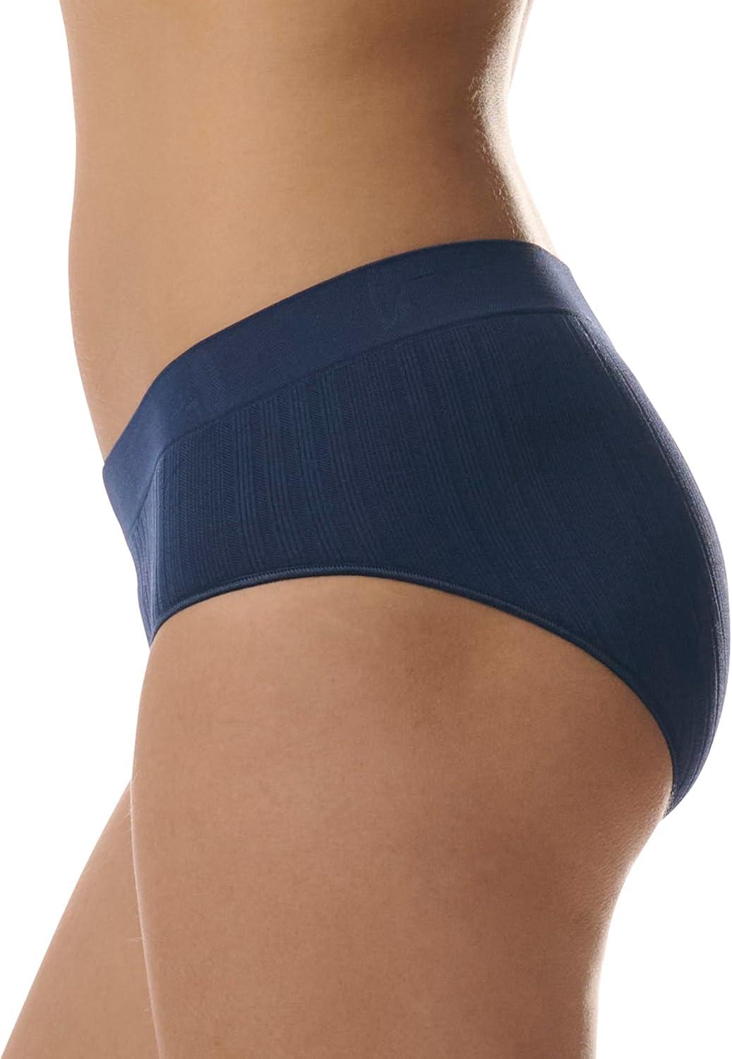 imageadidas womens Seamless Brief Panties 3packNight Indigo RibbedLucid PinkWonder Taupe