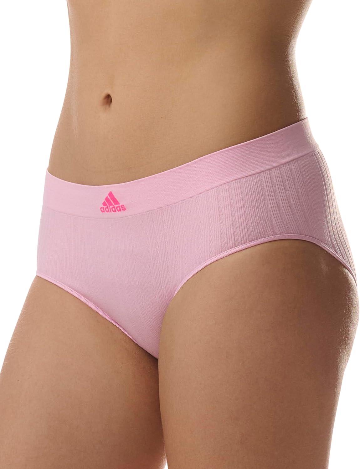 imageadidas womens Seamless Brief Panties 3packWonder PinkWhiteViolet Tone