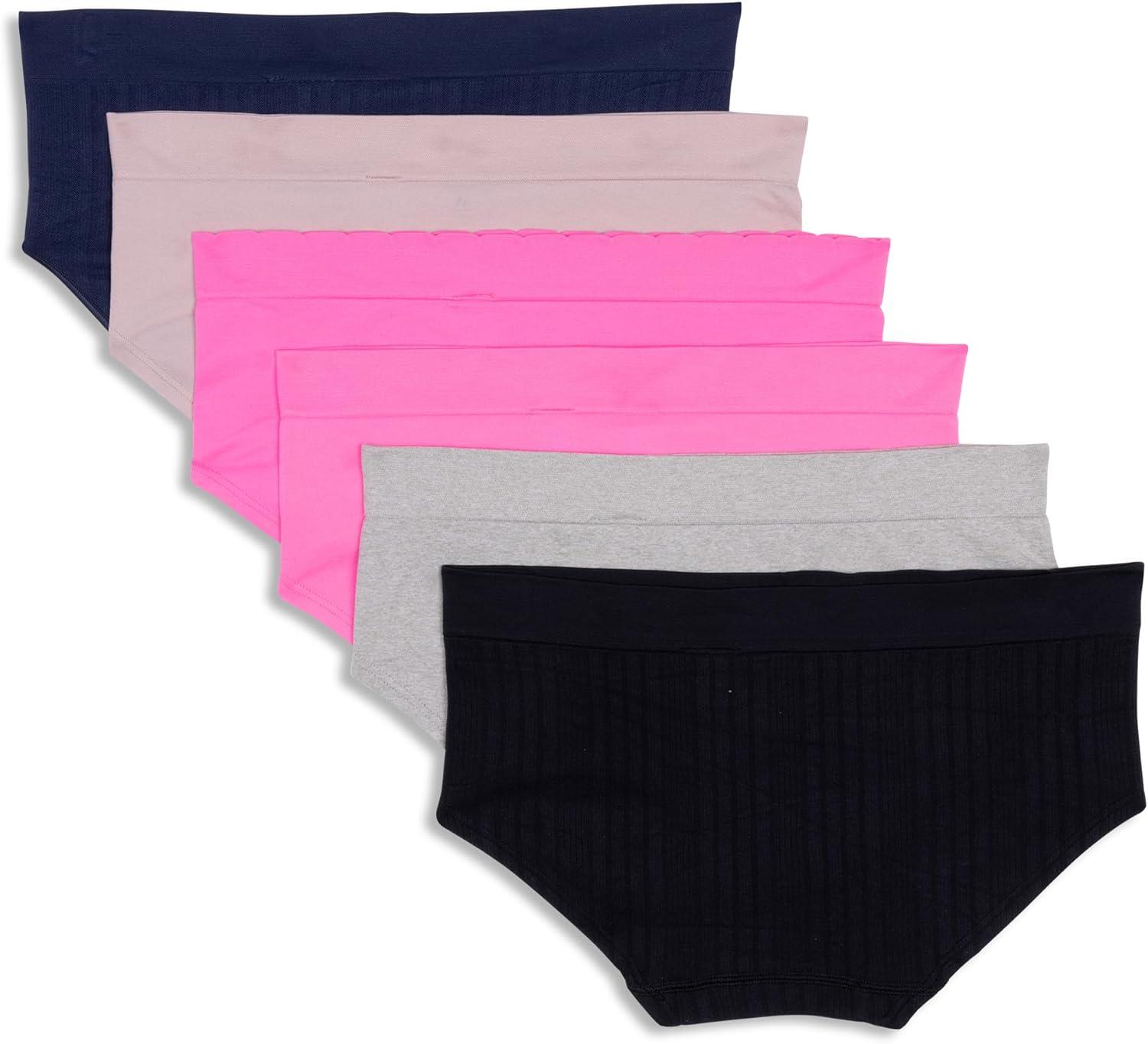 imageadidas womens Seamless Hipster Underwear 3 PackBlack RibbedHeather GreyLucid PinkNight Indigo RibbedLucid PinkWonder Taupe