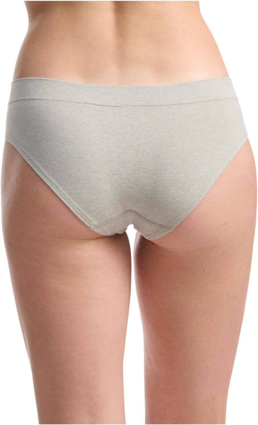 imageadidas womens Seamless Hipster Underwear 3 PackBlack With StripesHeather GreyVivid Red