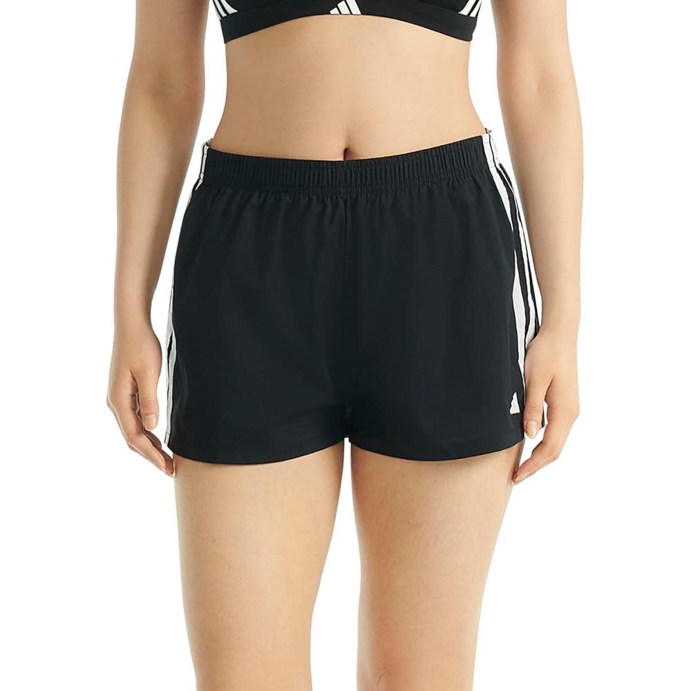 imageAdidas Womens 3 Stripes Active Essentials Cotton Boxer Short BottomBlack