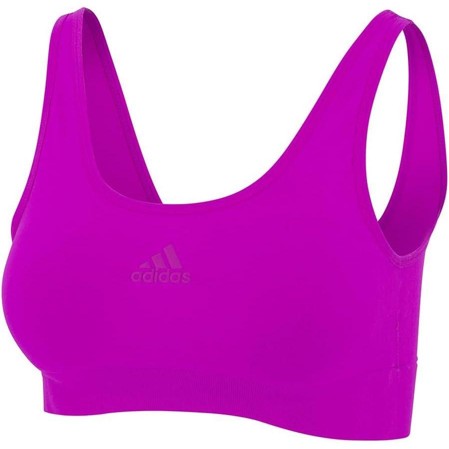 imageAdidas Womens Micro 720 Seamless Scoop Lounge Bra with Removable CookiesLilac