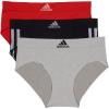 Black With Stripes/Heather Grey/Vivid Red