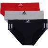 Black With Stripes/Heather Grey/Vivid Red