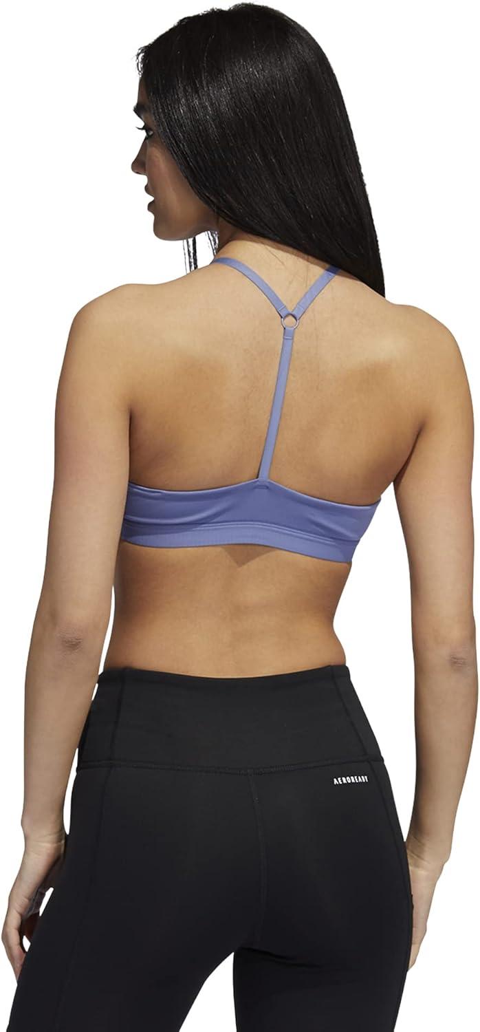 imageadidas womens All Me Light Support Training BraOrbit VioletBlack