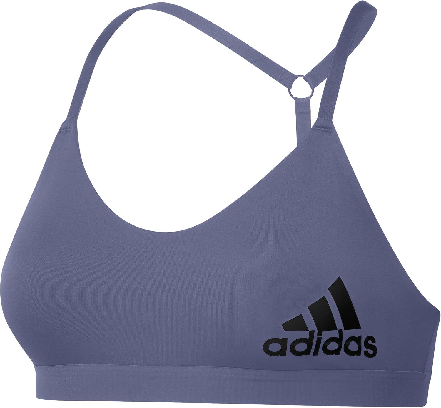 imageadidas womens All Me Light Support Training BraOrbit VioletBlack