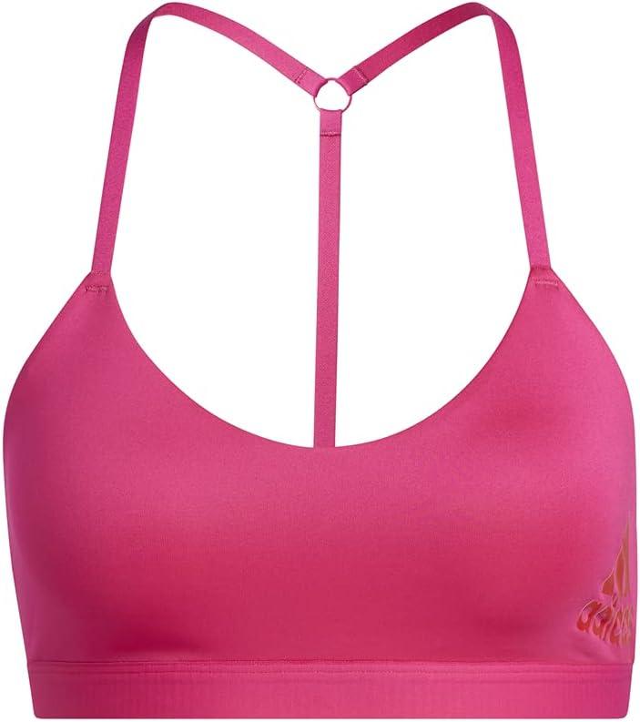 imageadidas womens All Me Light Support Training BraTeam Real MagentaVivid Red