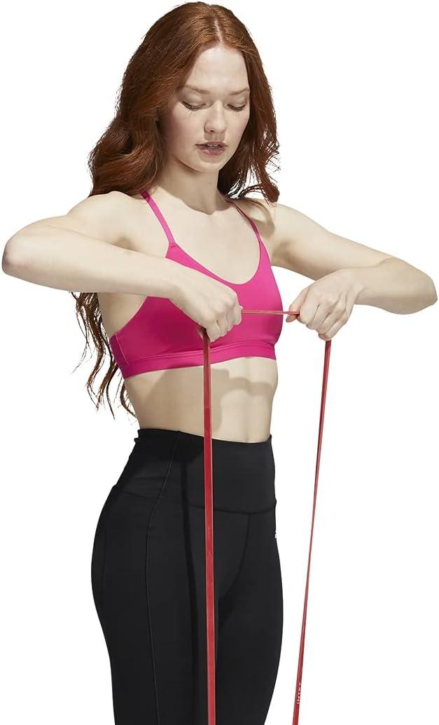 imageadidas womens All Me Light Support Training BraTeam Real MagentaVivid Red