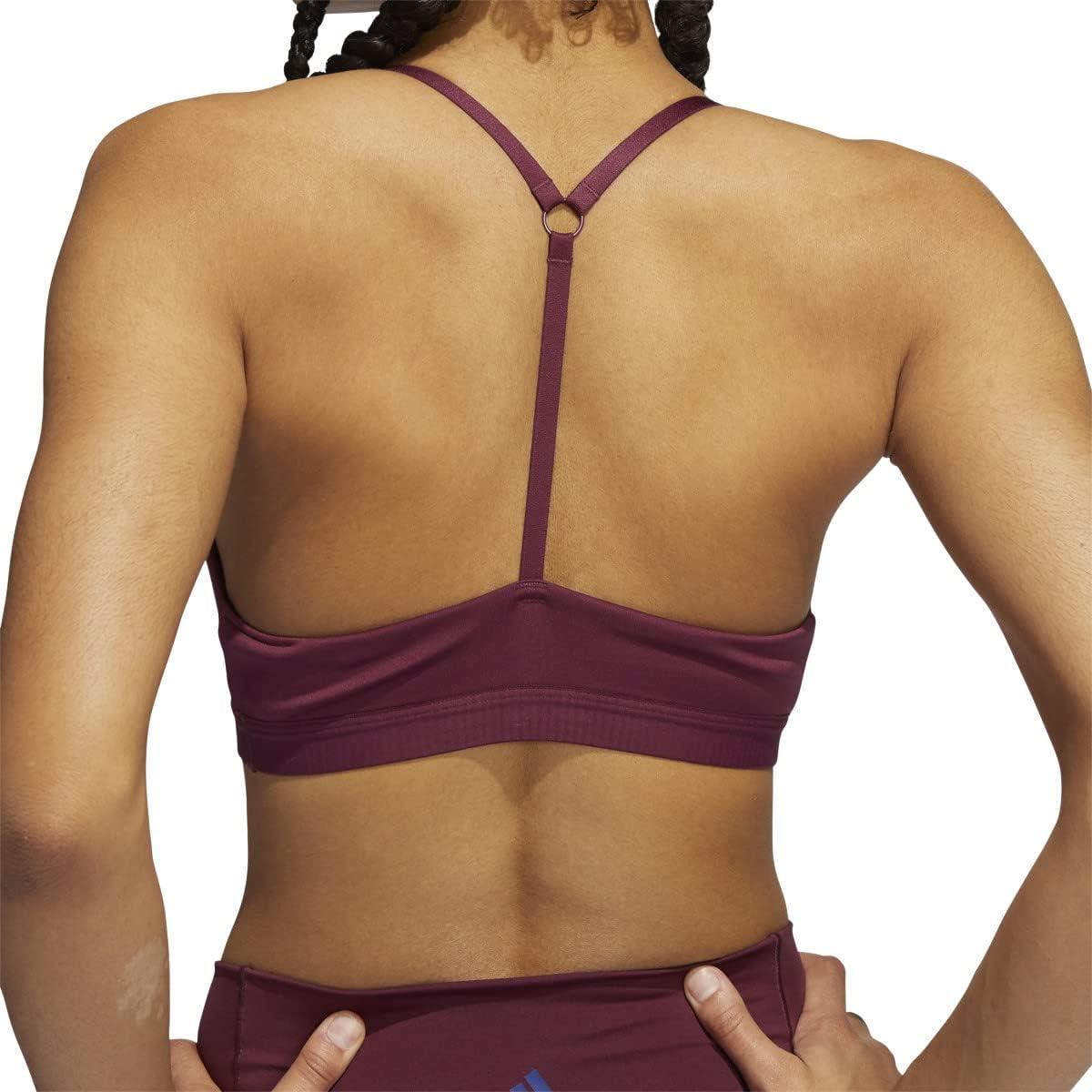 imageadidas womens All Me Light Support Training BraVictory CrimsonVictory Blue