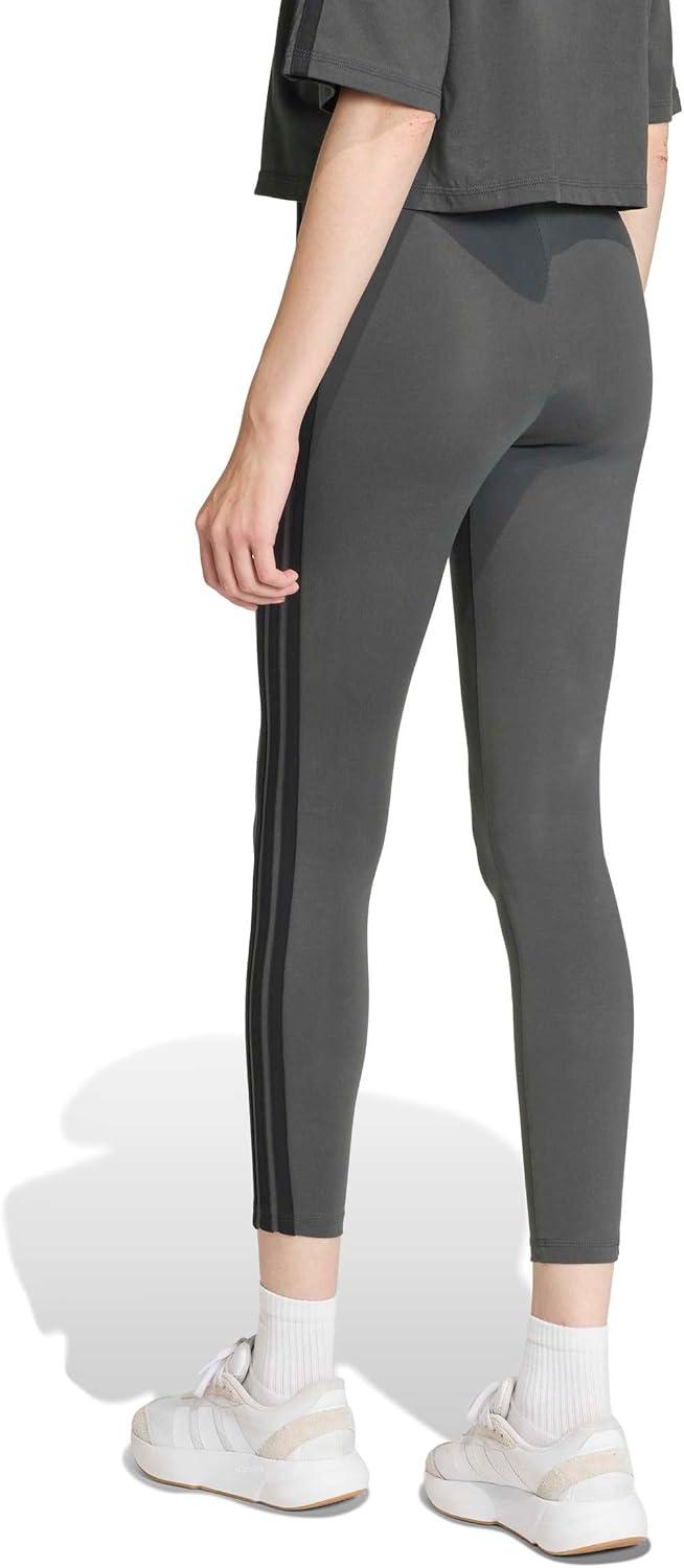 imageAdidas Womens Essentials 3Stripes Cotton LeggingsGreyBlack