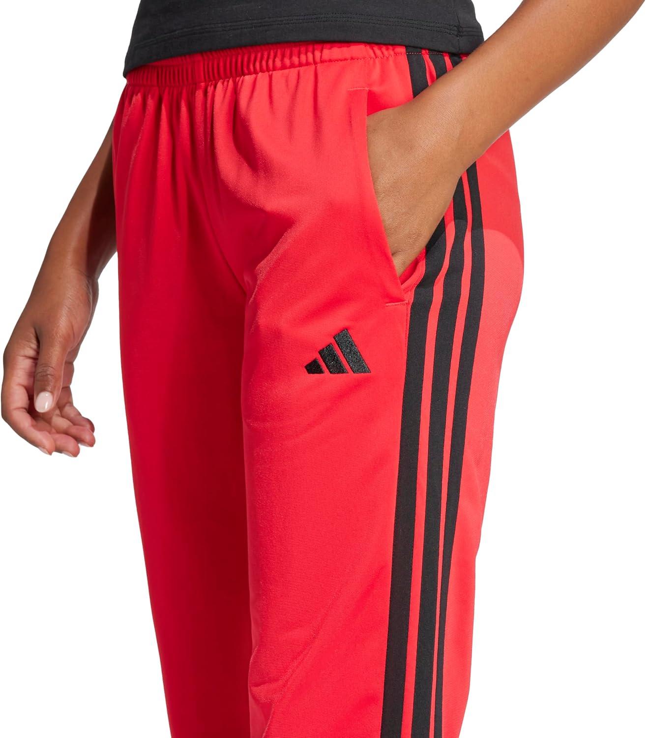imageAdidas Womens Tricot 3Stripes Track PantsPure RubyBlack