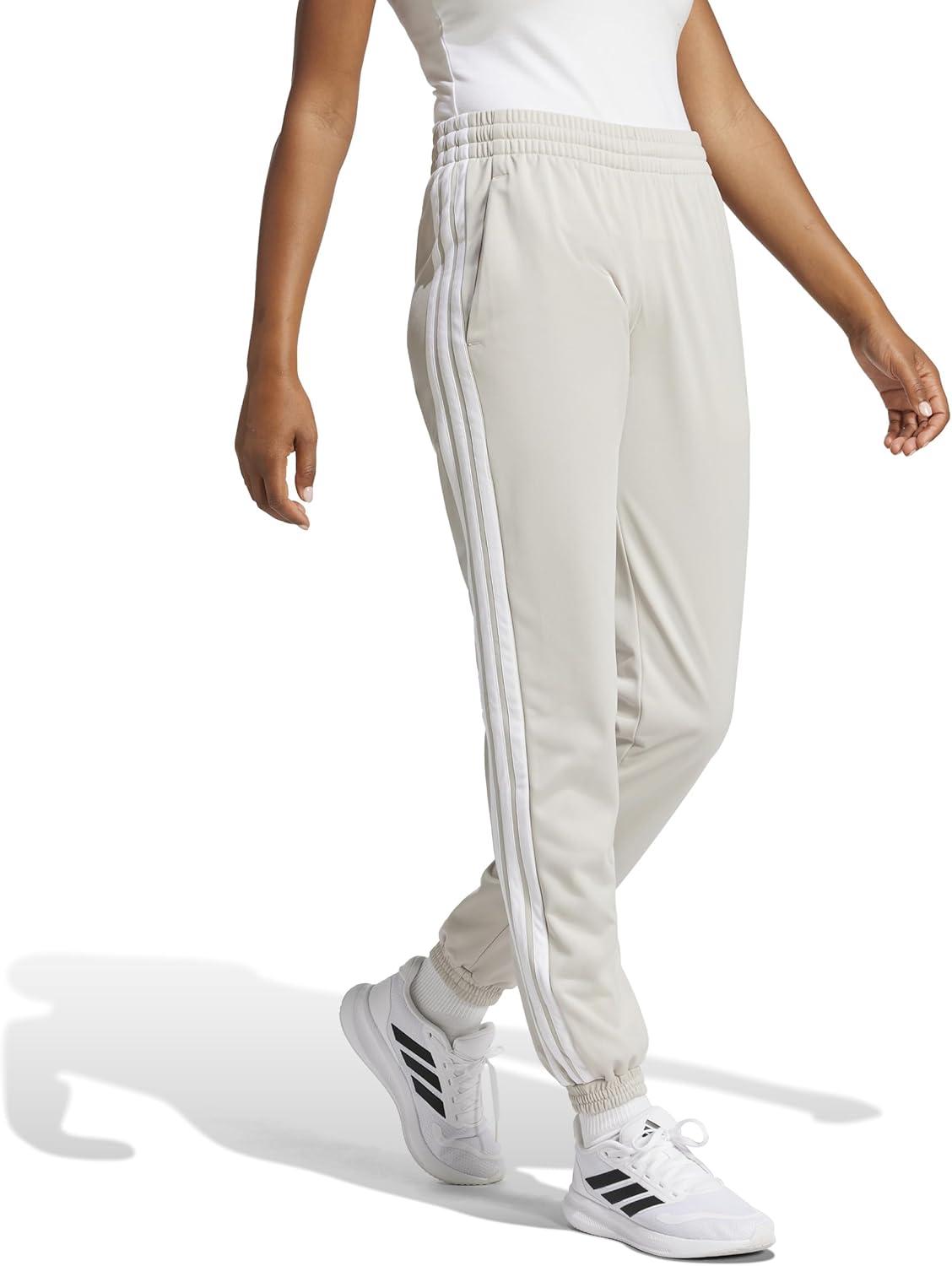 imageAdidas Womens Tricot 3Stripes Track PantsWonder AluminaWhite