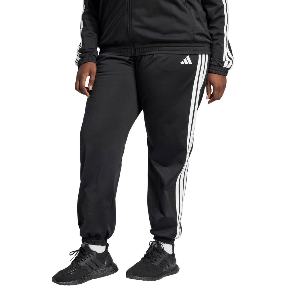 imageAdidas Womens Tricot 3Stripes Track PantsBlackWhite