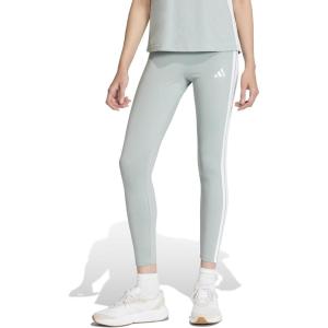 Adidas Womens Essentials 3-Stripes Cotton Leggings(Wonder Sage/White)