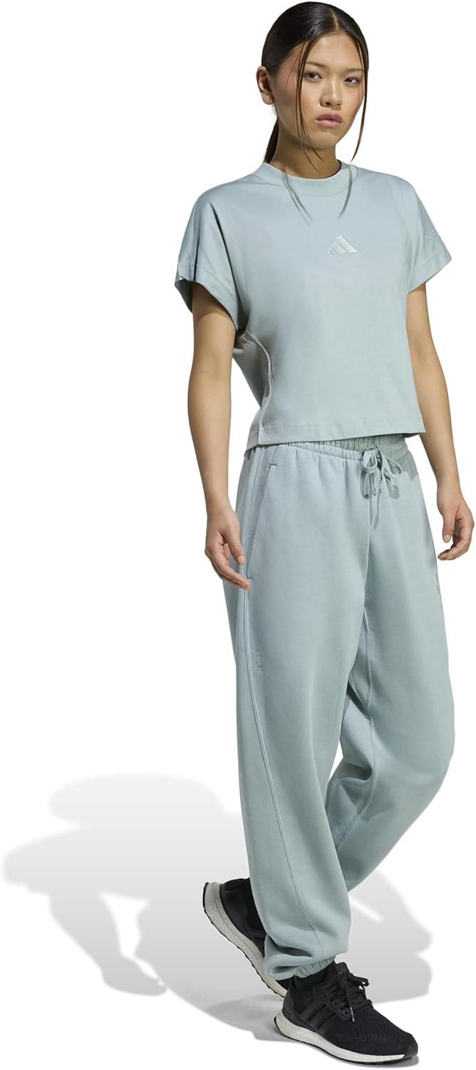 imageAdidas Womens All Szn Fleece Loose PantsWonder Sage