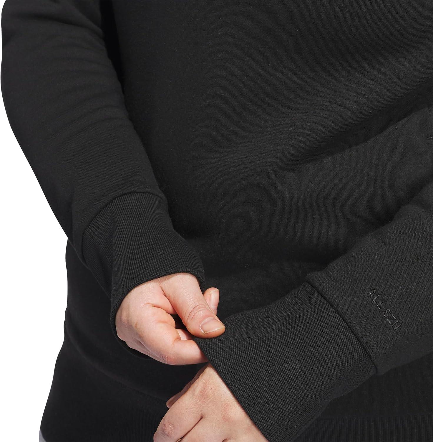 imageadidas womens All Szn Fleece Loose HoodieBlack